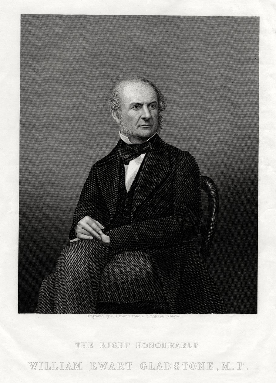 William Ewart Gladstone MP, brittisk liberal premiärminister, 1880. av Daniel John Pound