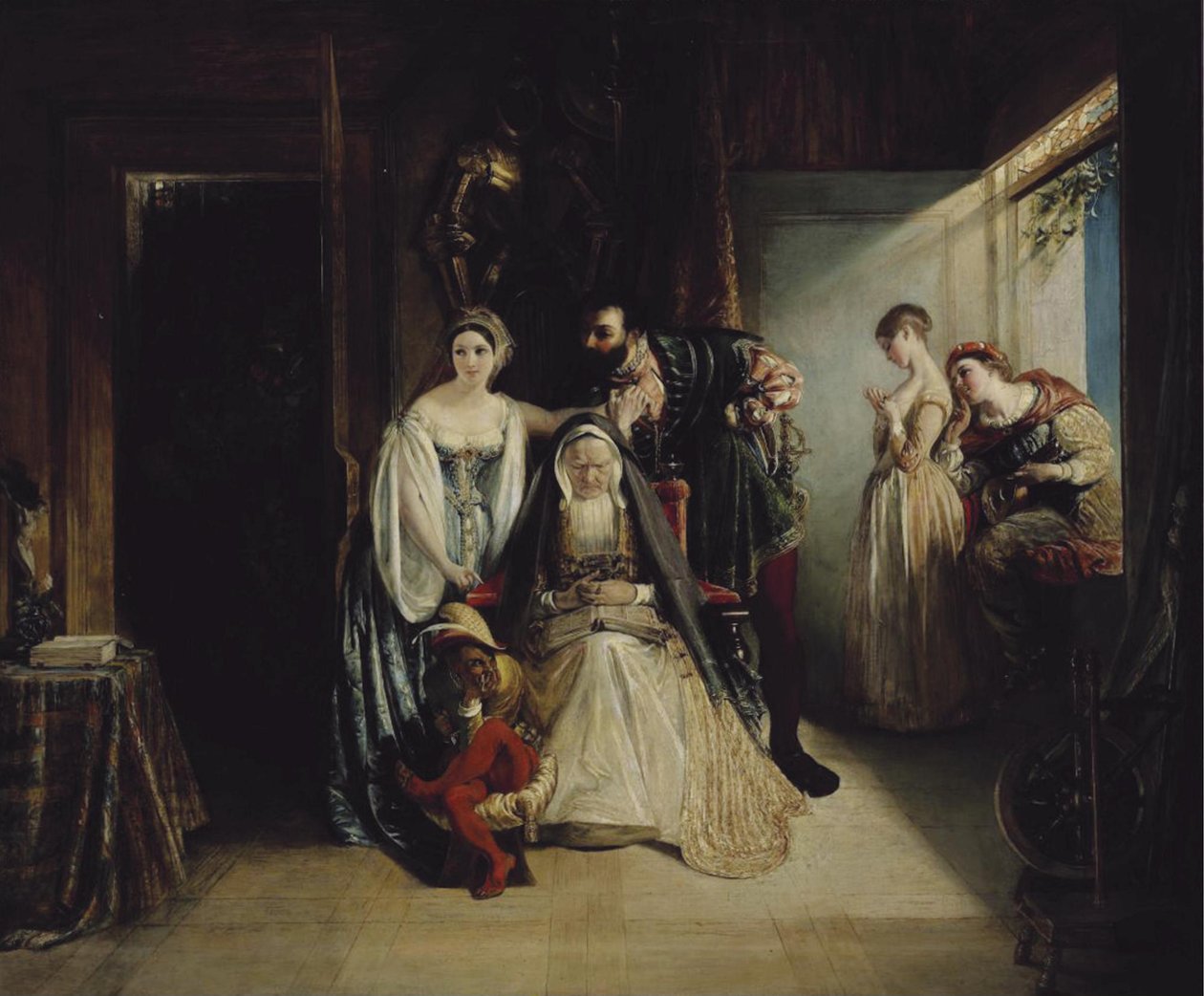 Francis I och Diane de Poitiers av Daniel Maclise