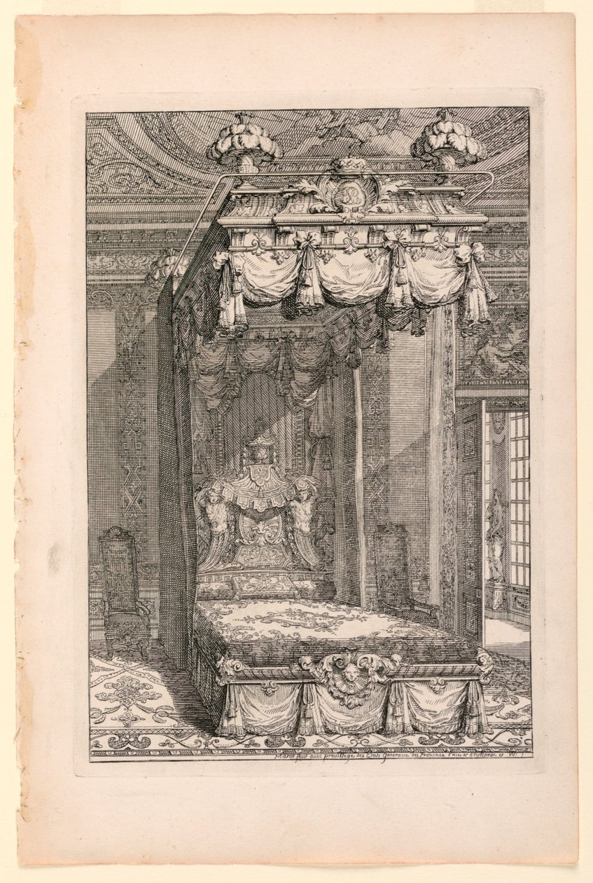 Design för State Bedchamber, i Second Livre d