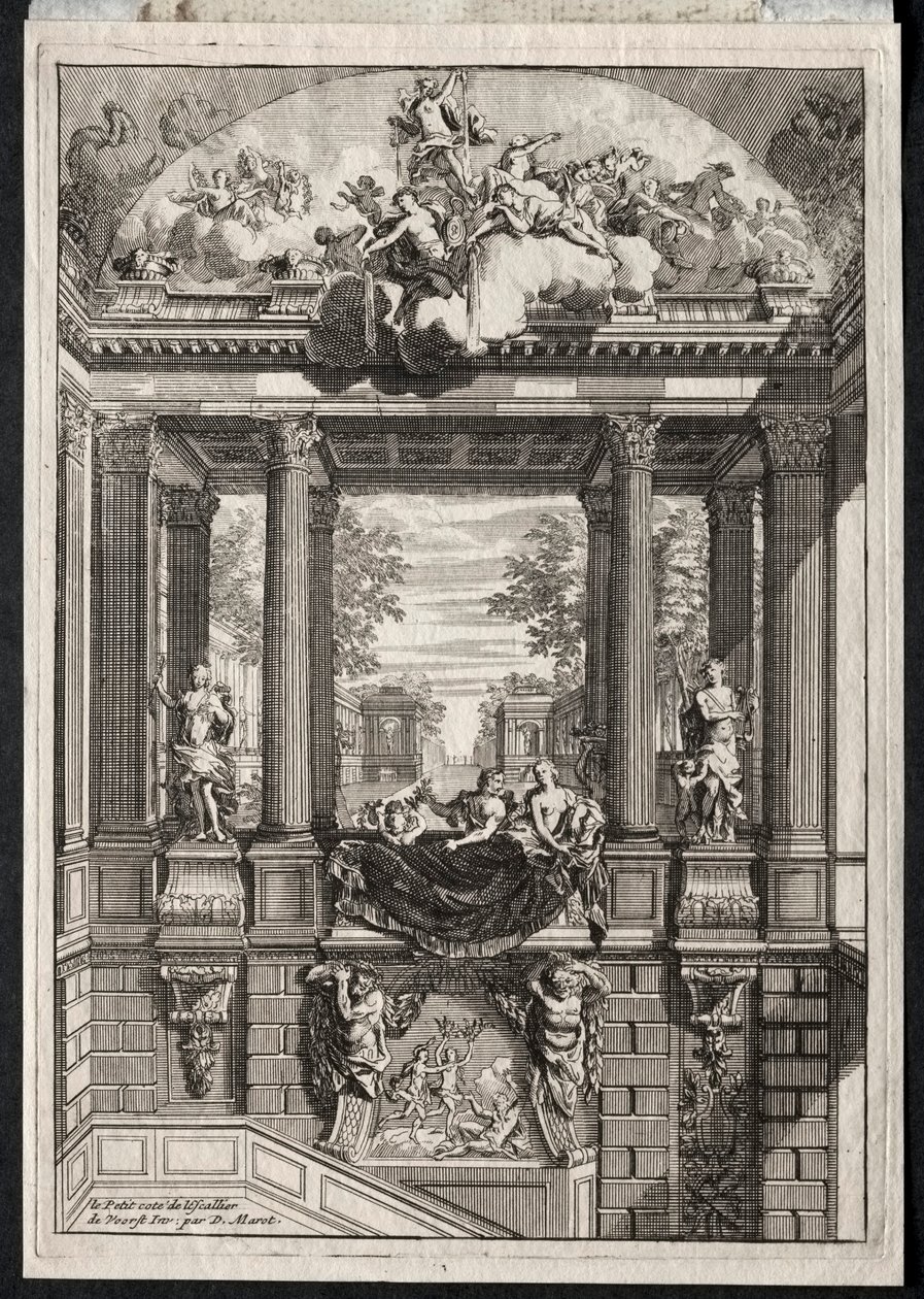 Trappa vid Palace of Voorst i Holland. av Daniel Marot