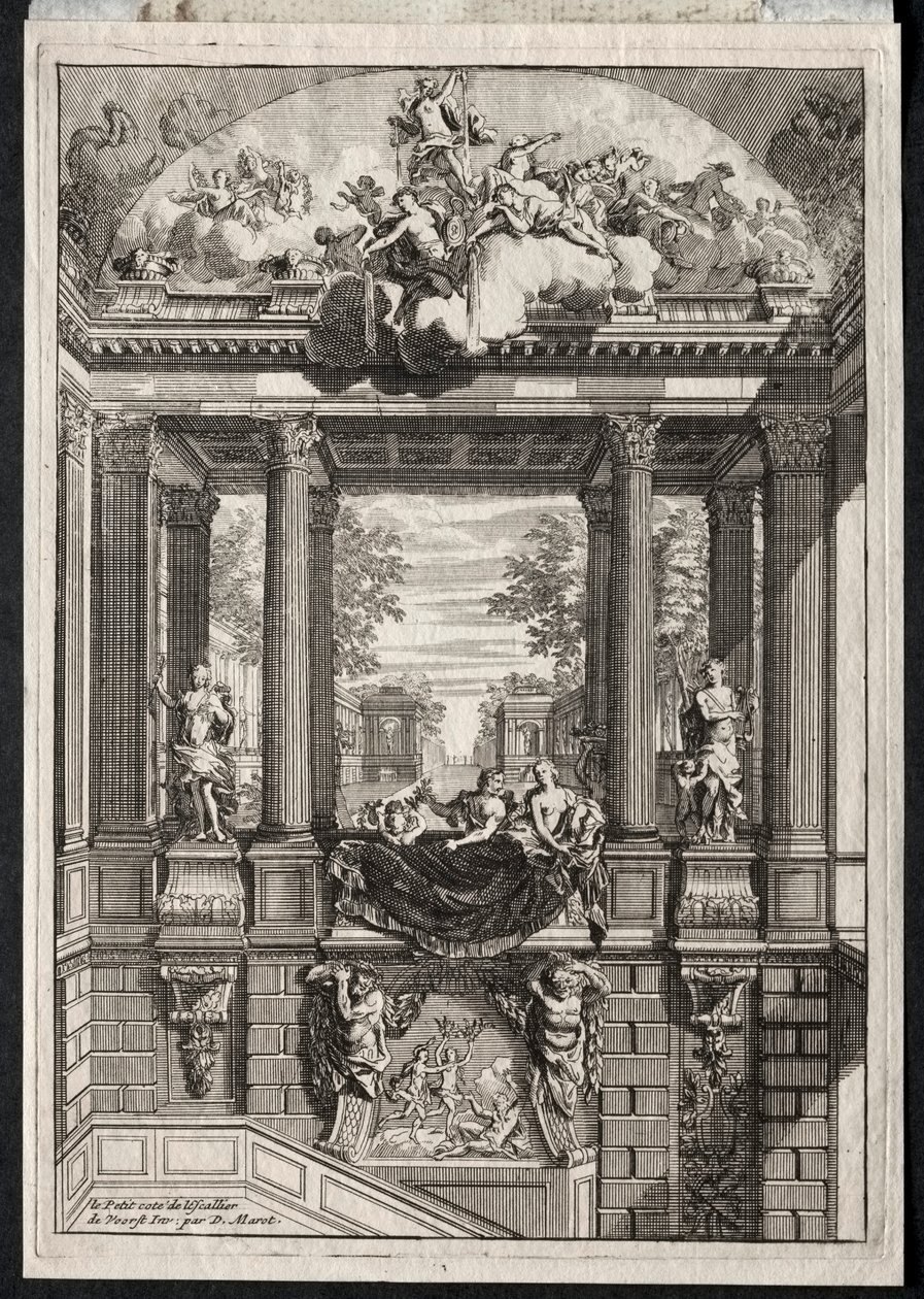 Trappa vid Palace of Voorst i Holland av Daniel Marot