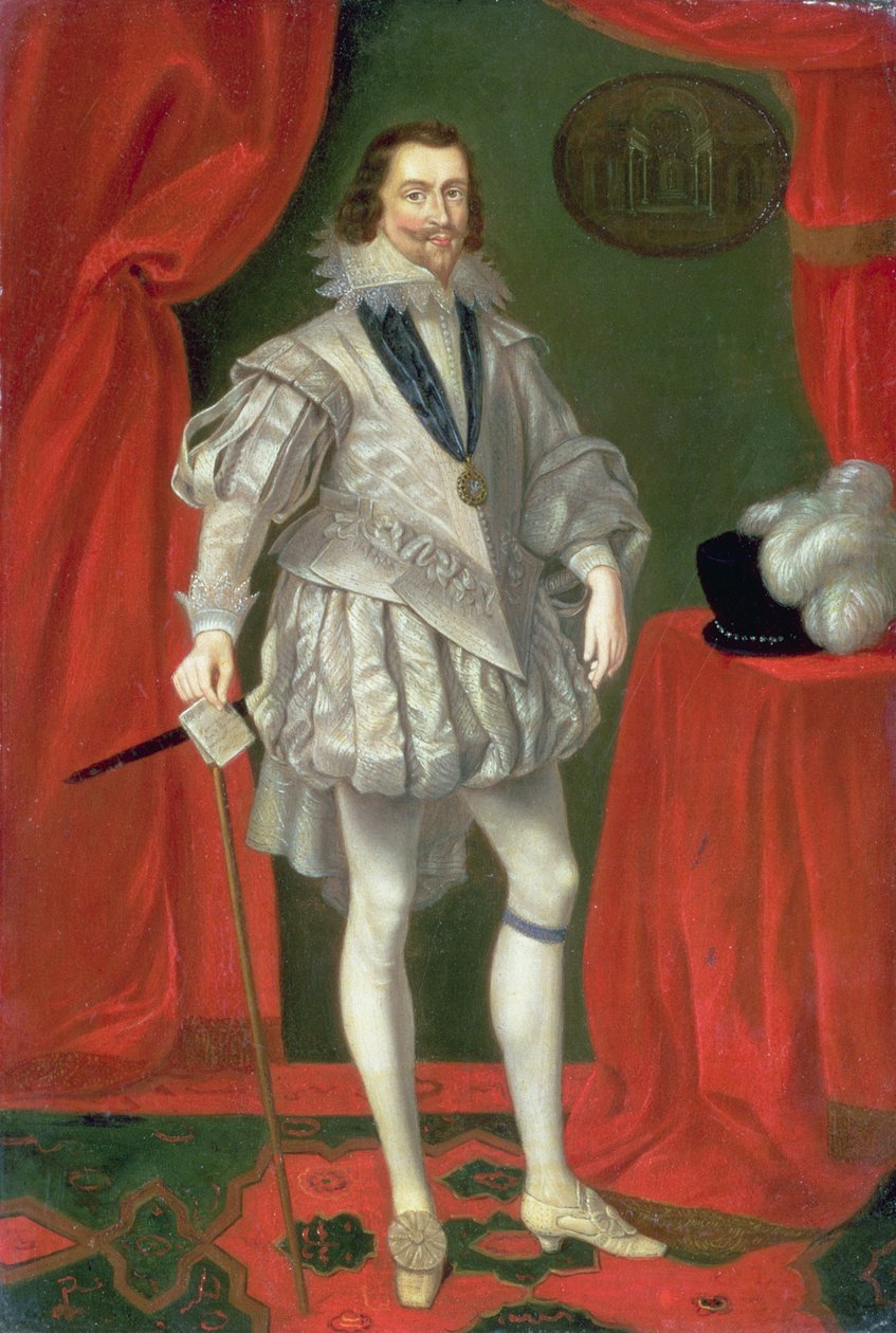 Porträtt av George Villiers, 1:e hertig av Buckingham av Daniel Mytens