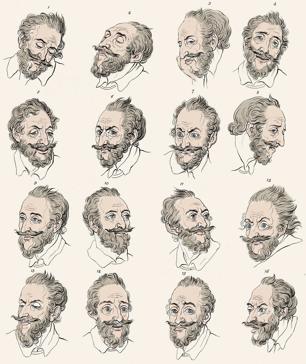 Kung Henrik IV av Frankrike (1553-1610) i "" Essays on physiognomy, designed to promote the knowledge and the love of humankind"" John Caspar LAVATER - Gravyr efter Daniel Chodowiecki av Daniel Nikolaus (after) Chodowiecki