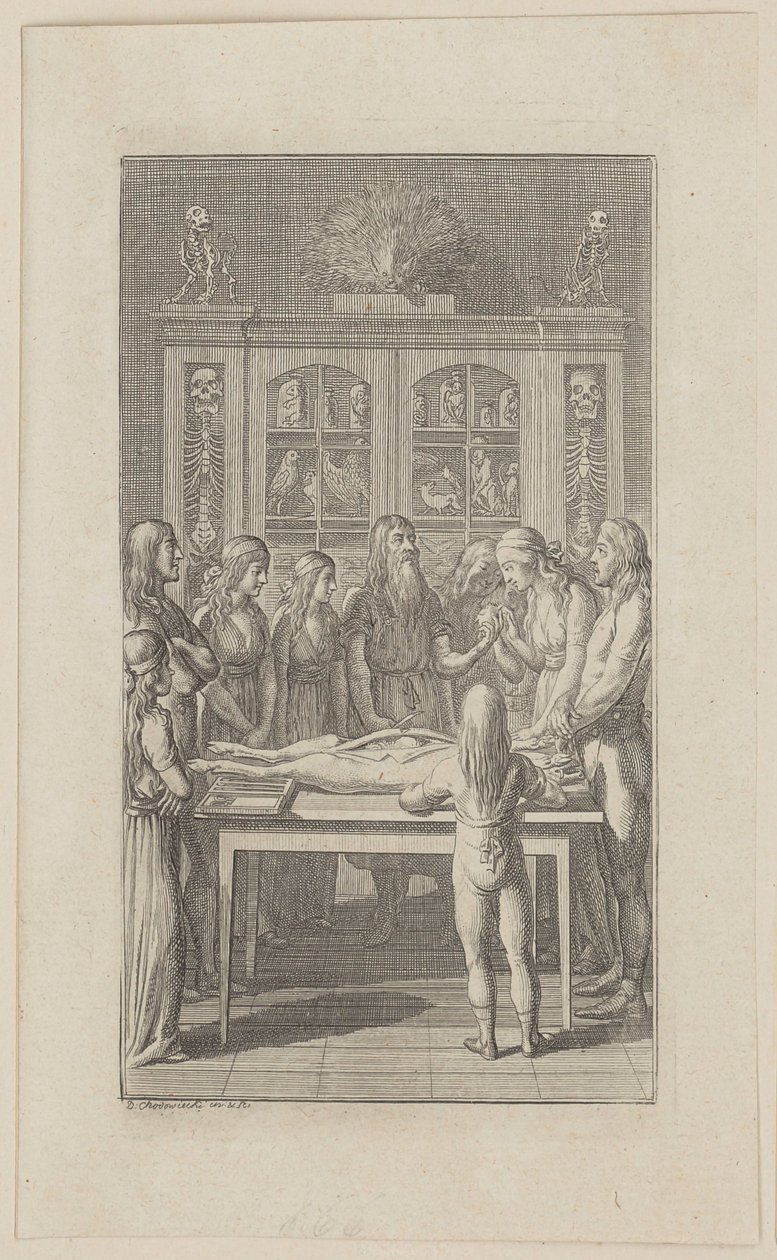 Anatomisk institution av Daniel Nikolaus Chodowiecki