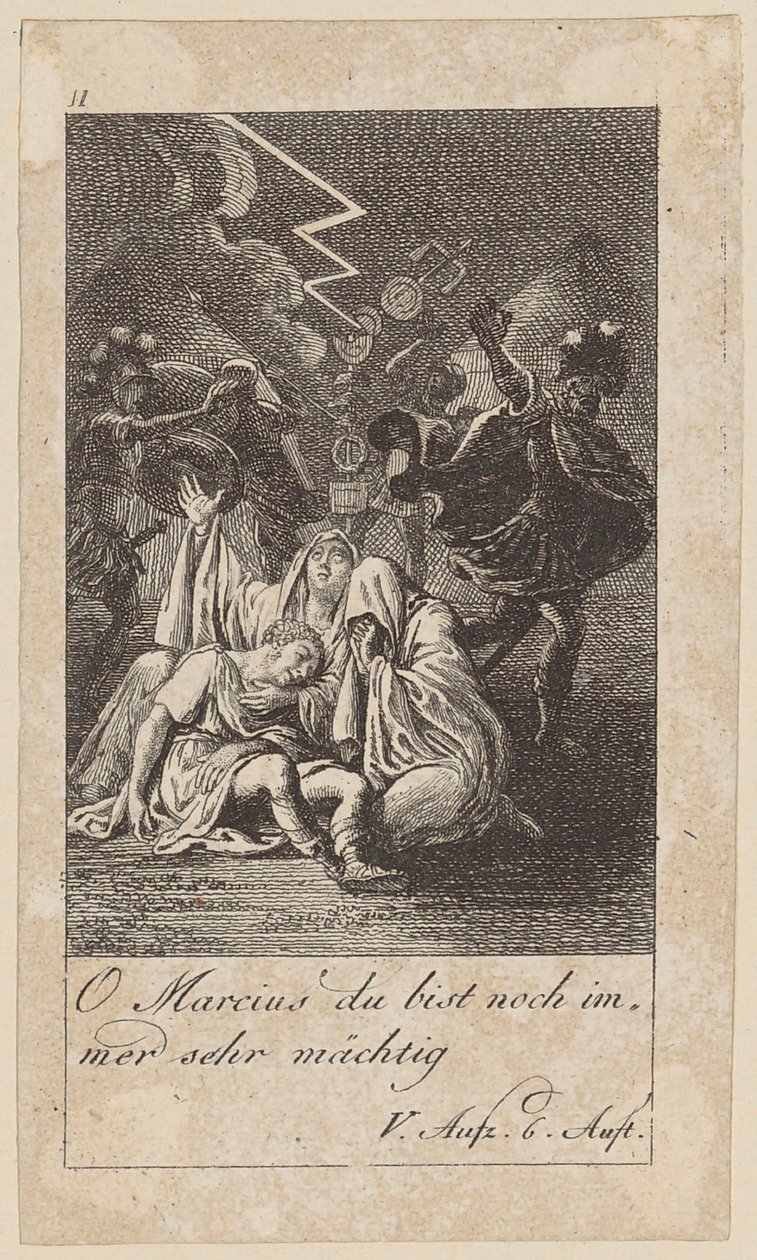 Plansch 11 till Shakespeares ”Coriolanus” av Daniel Nikolaus Chodowiecki