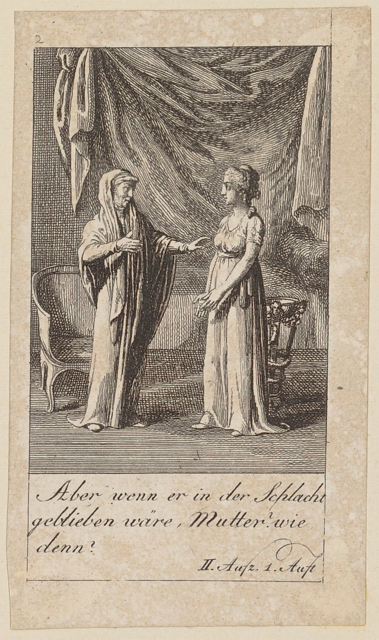 Blad 2 till Shakespeares "Coriolanus" av Daniel Nikolaus Chodowiecki