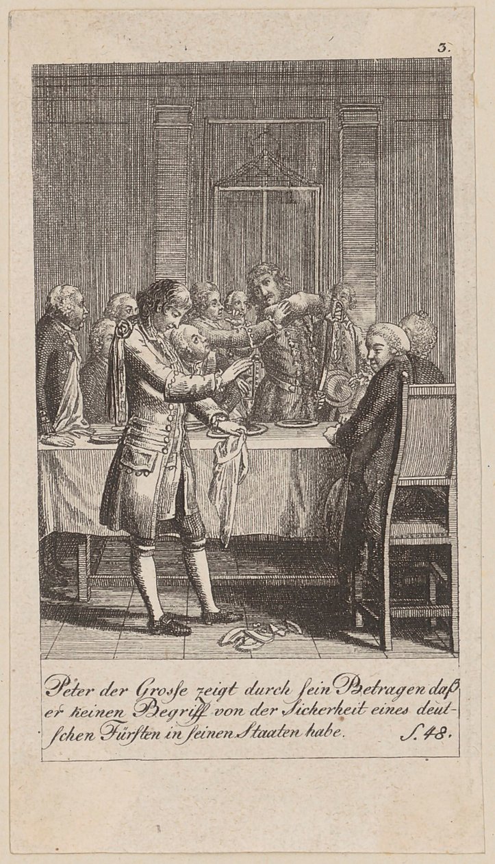 Blad 3 ur serien ”Brandenburgs historia” av Daniel Nikolaus Chodowiecki