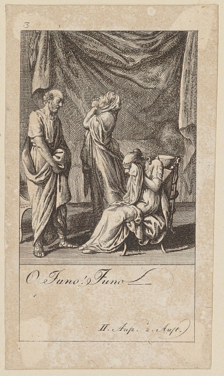 Blad 3 till Shakespeares "Coriolanus" av Daniel Nikolaus Chodowiecki