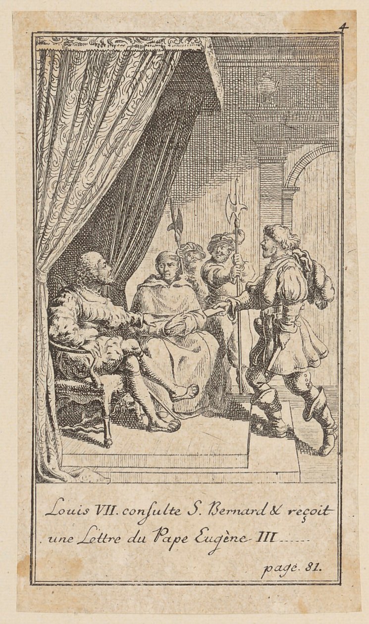 Blad 4 till "Historie de Croisades" av Joh. Christoph Mayer av Daniel Nikolaus Chodowiecki