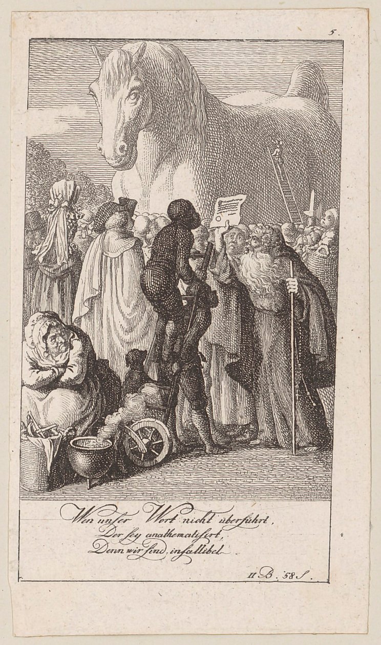 Plansch 5 till Blumauers "Aeneid" av Daniel Nikolaus Chodowiecki