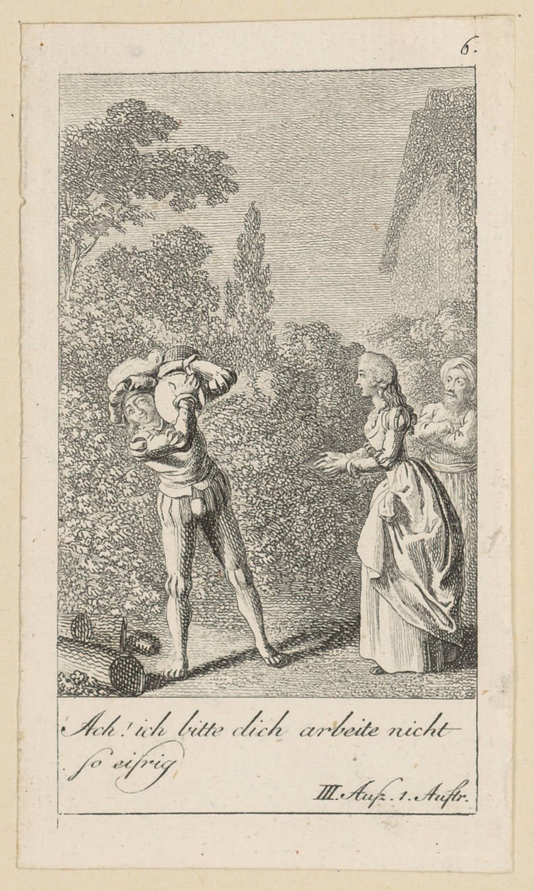Blad 6 till Shakespeares "Stormen" av Daniel Nikolaus Chodowiecki