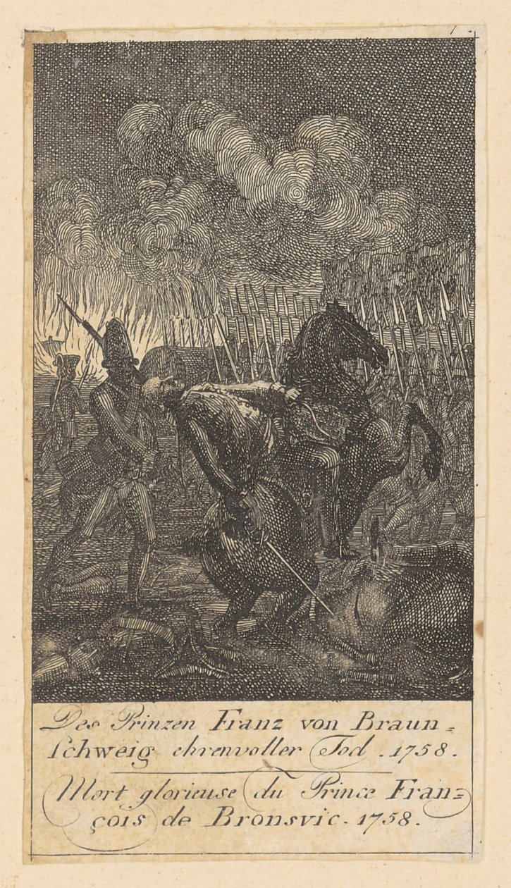 Blad 7 ur ”Brandenburgska krigsscener” av Daniel Nikolaus Chodowiecki