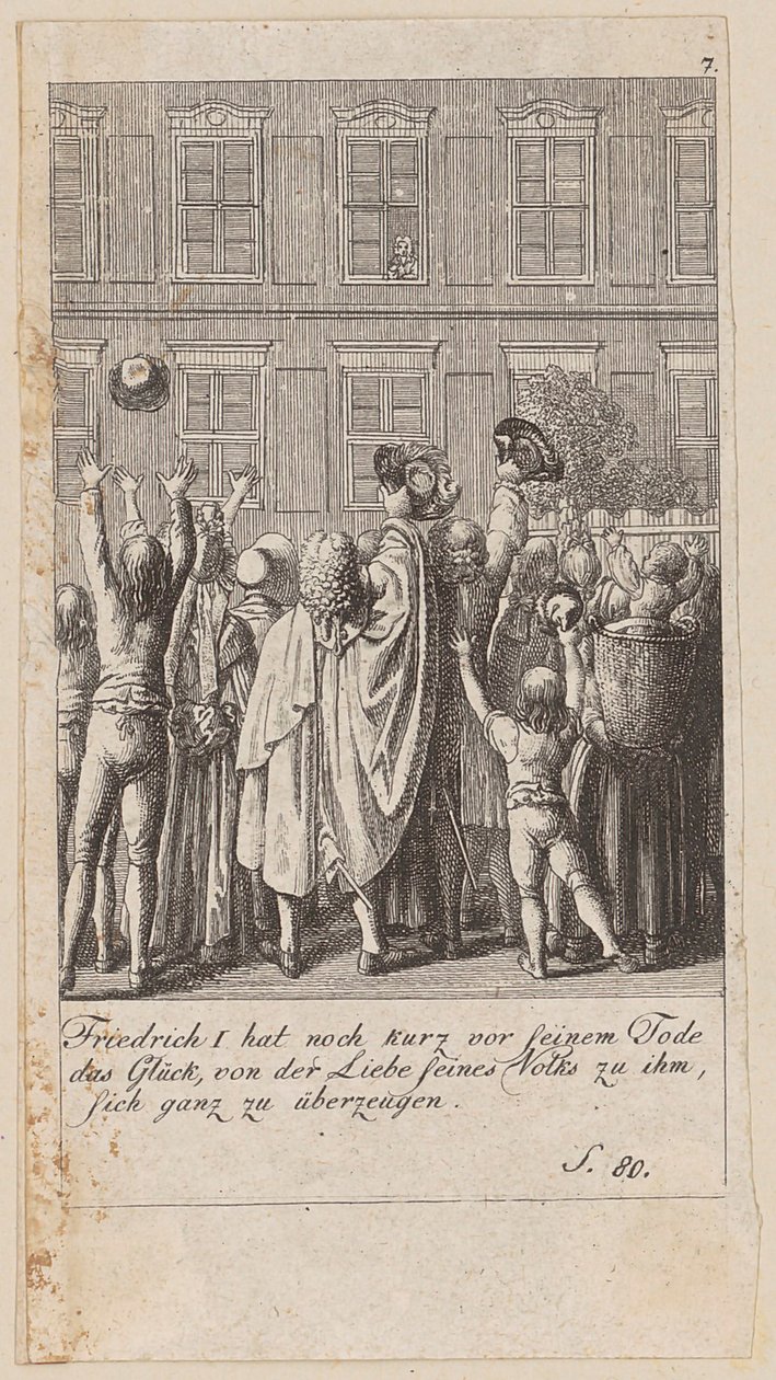 Blad 7 ur serien ”Brandenburgs historia” av Daniel Nikolaus Chodowiecki