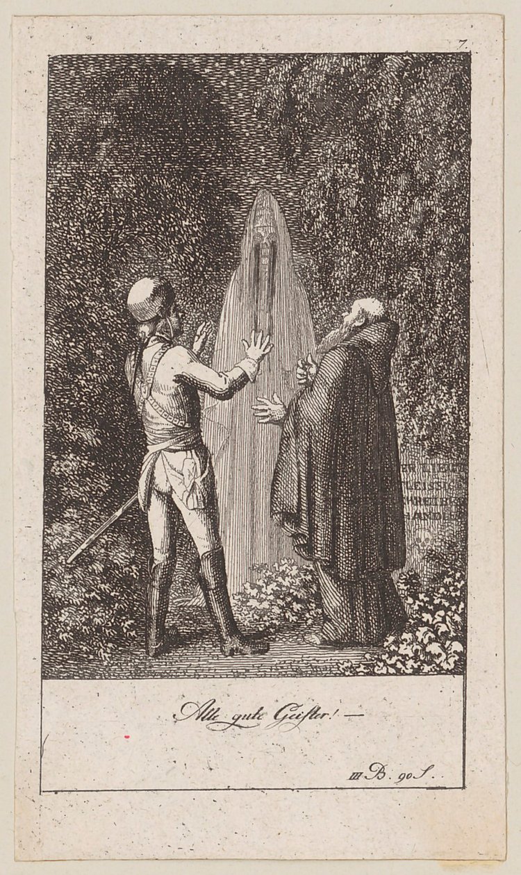 Blad 7 till Blumauers "Aeneid" av Daniel Nikolaus Chodowiecki