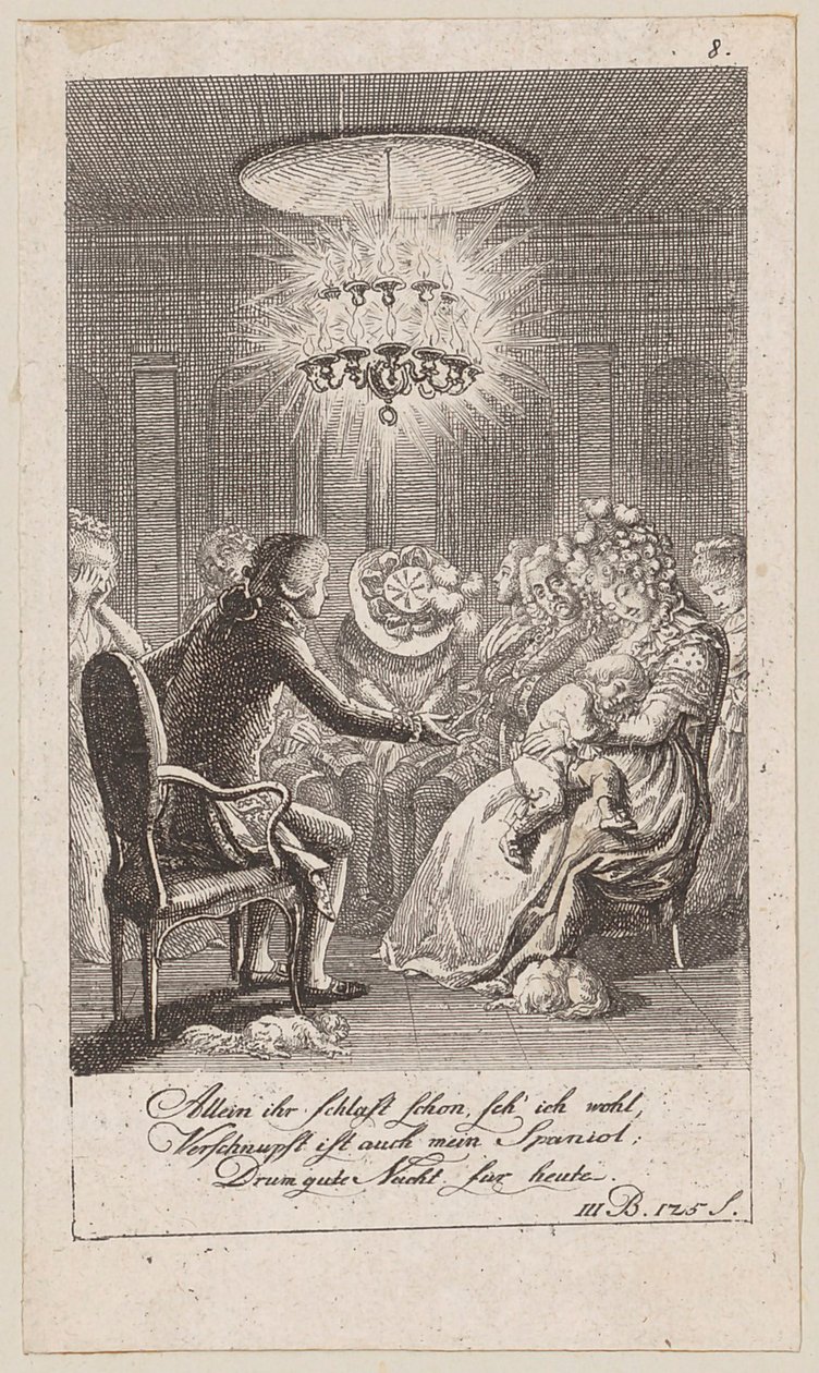 Blad 8 till Blumauers "Aeneid" av Daniel Nikolaus Chodowiecki