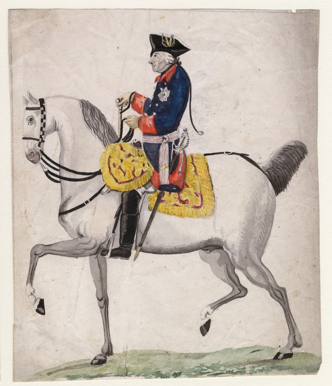 Frederic II de Prusse dit Frederic le Grand - Fredrik II av Preussen - Chodowiecki, Daniel Nikolaus av Daniel Nikolaus Chodowiecki