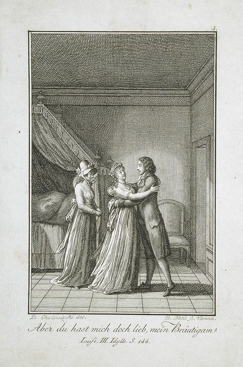 Illustration till ”Beckers almanacka för 1798” av Daniel Nikolaus Chodowiecki