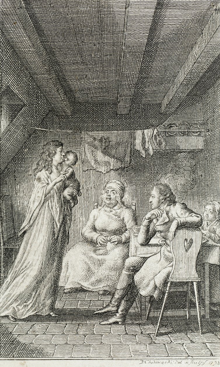 Illustration till ”Beckers almanacka för 1799” av Daniel Nikolaus Chodowiecki