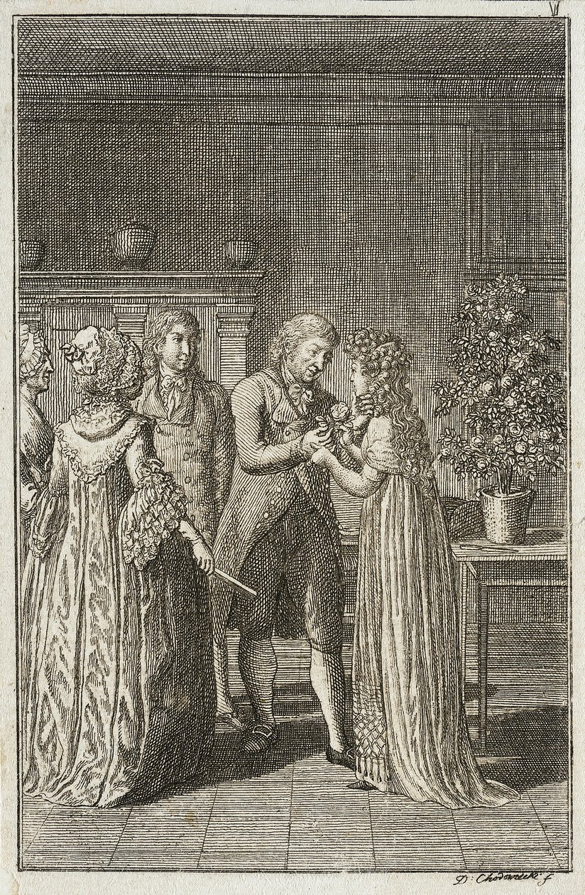 Illustration till ”Beckers almanacka för 1800” av Daniel Nikolaus Chodowiecki