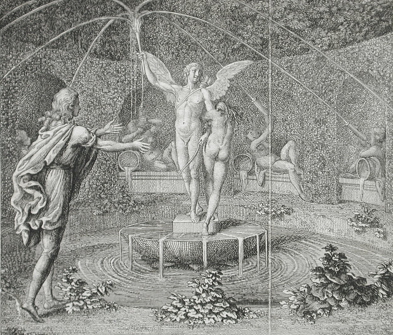 Illustration till Wielands ”Idris” av Daniel Nikolaus Chodowiecki