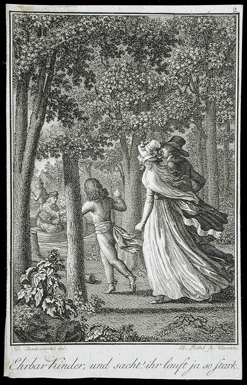 Illustrationer till ”Beckers almanacka för 1798” av Daniel Nikolaus Chodowiecki