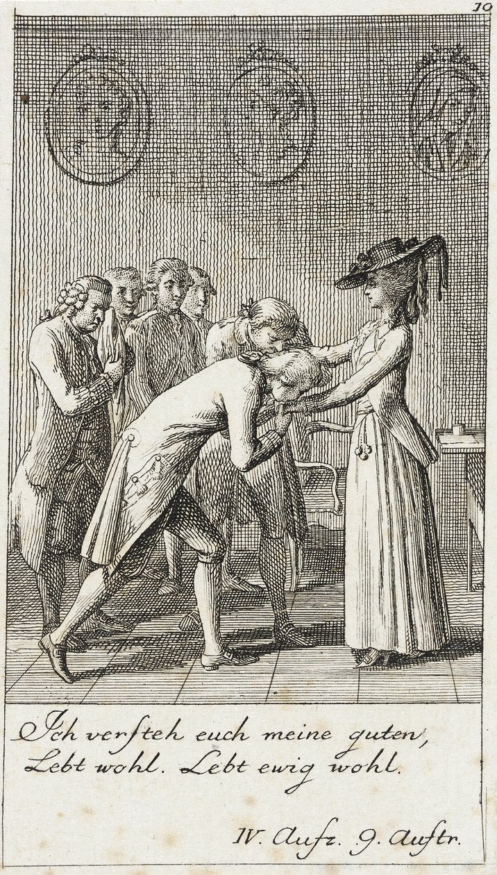 Illustration 10 till Schillers ”Intriger och kärlek” av Daniel Nikolaus Chodowiecki