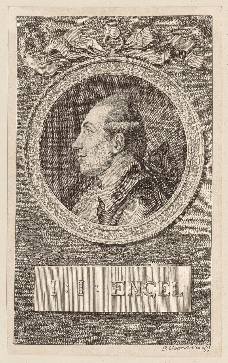 Porträtt av Johann Jakob Engel av Daniel Nikolaus Chodowiecki