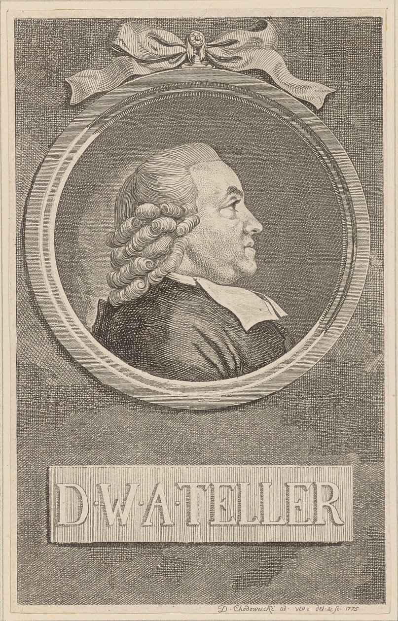 Porträtt av Wilhelm Abraham Teller av Daniel Nikolaus Chodowiecki