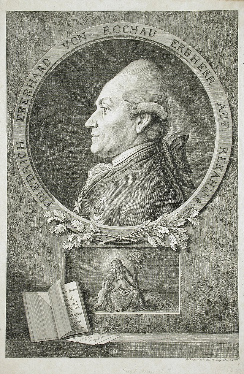 Porträtt av Friedrich Eberhard von Rochau av Daniel Nikolaus Chodowiecki