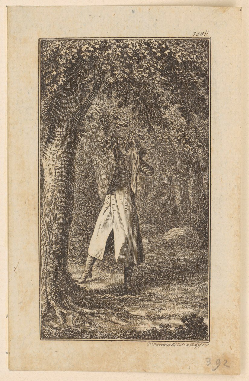 Kopparstich till Schummels ”Wilhelm von Blumenthal”, andra delen av Daniel Nikolaus Chodowiecki