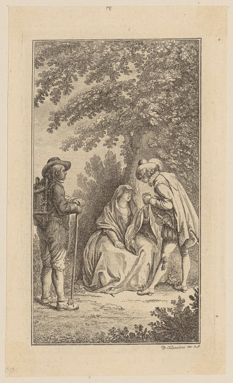 Titelbild till ”Storia di Bianca Capello” av Daniel Nikolaus Chodowiecki