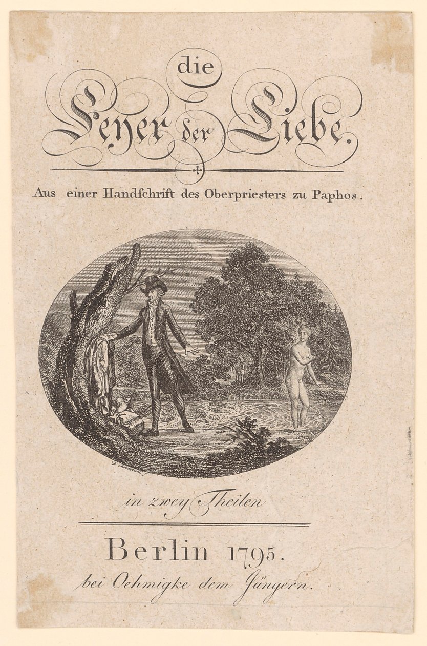 Titelbild till ”Feyer der Liebe” av Daniel Nikolaus Chodowiecki