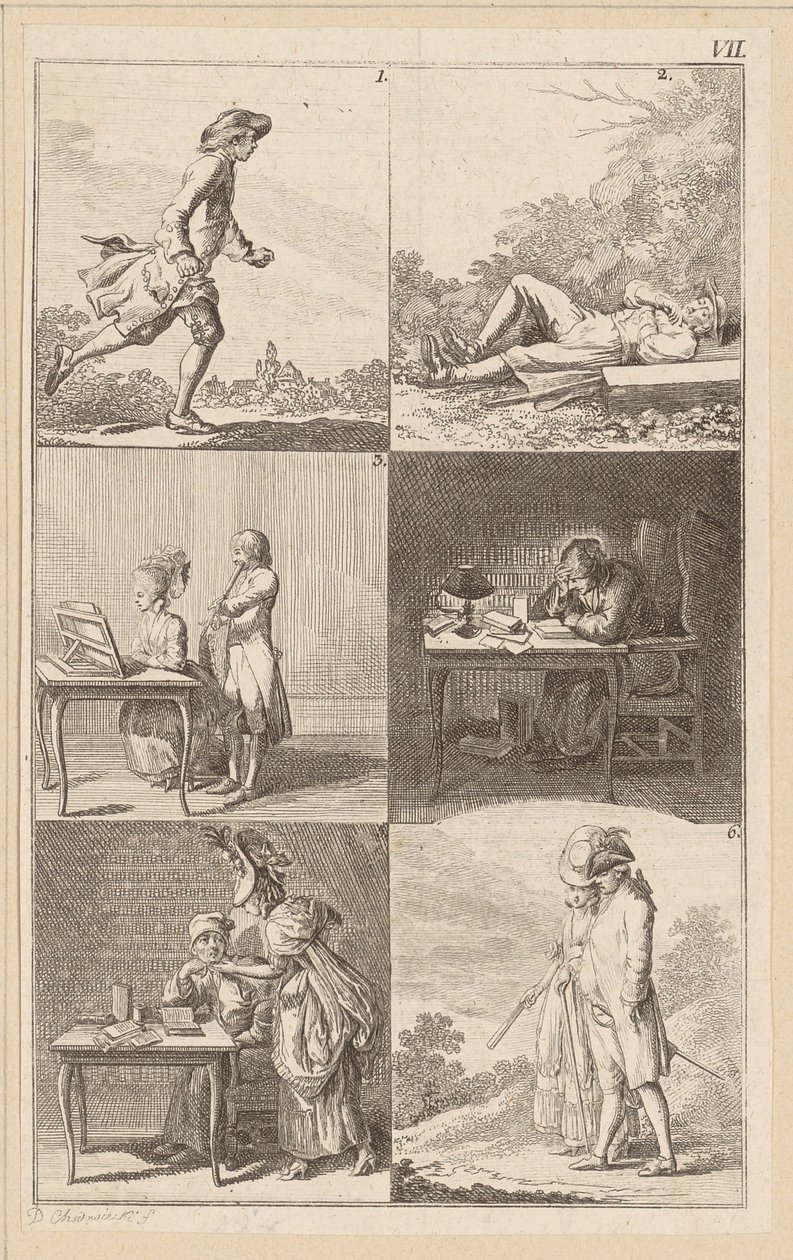 Utan titel [VII] av Daniel Nikolaus Chodowiecki
