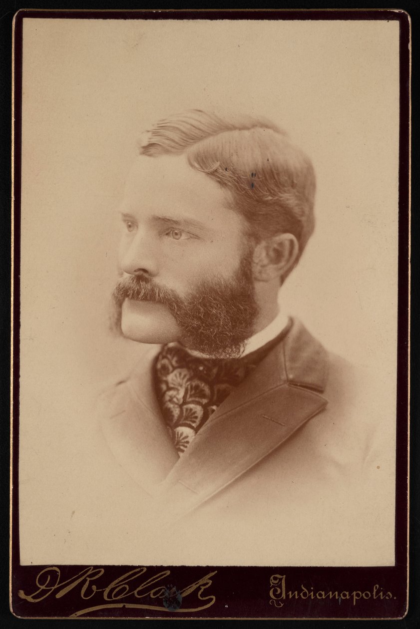 Porträtt av Barton Warren Evermann 1853-1932, före 1900. av Daniel R Clark