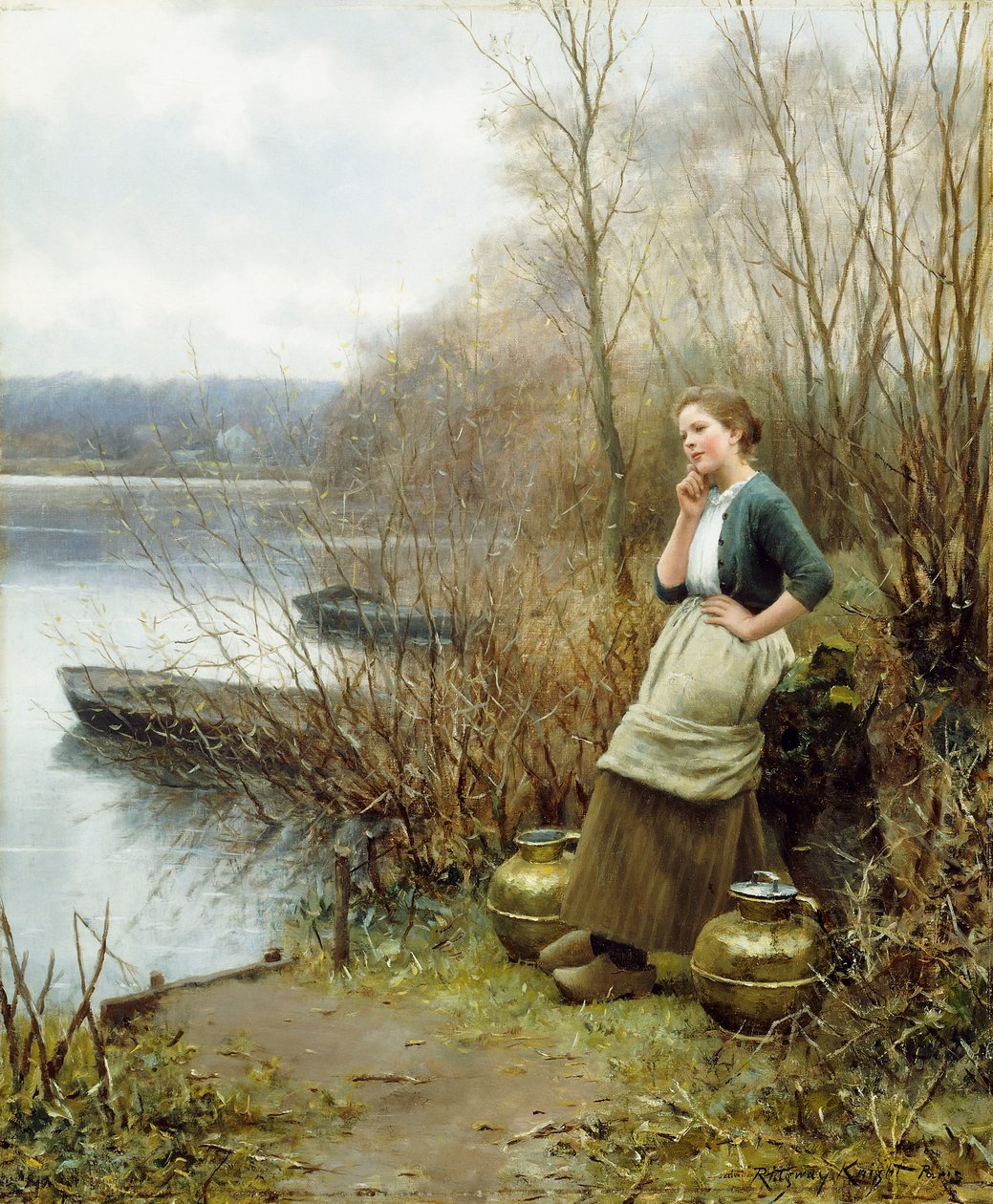 En härlig tanke, av Daniel Ridgway Knight