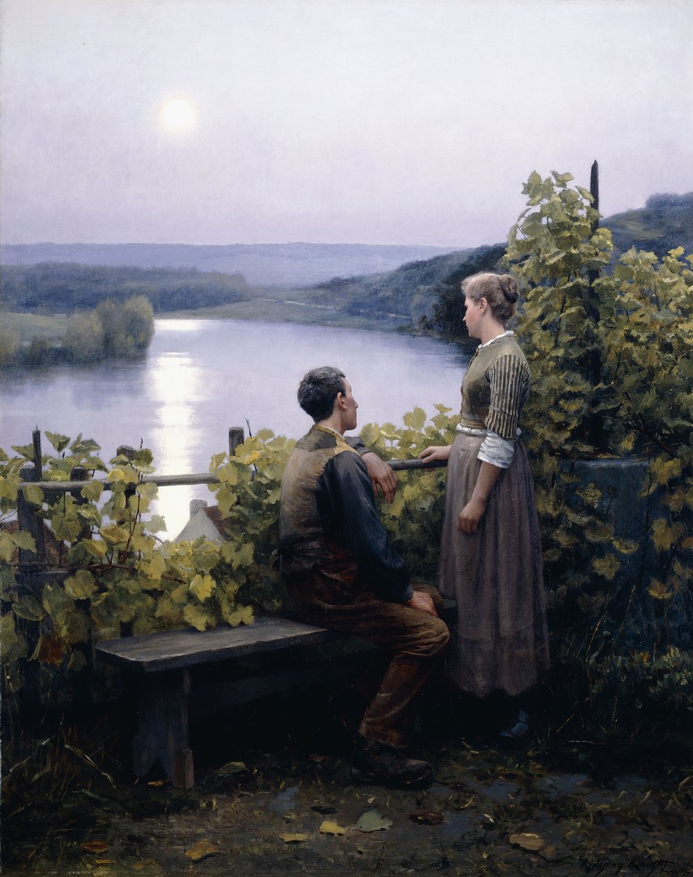 En sommarkväll, 1897 av Daniel Ridgway Knight