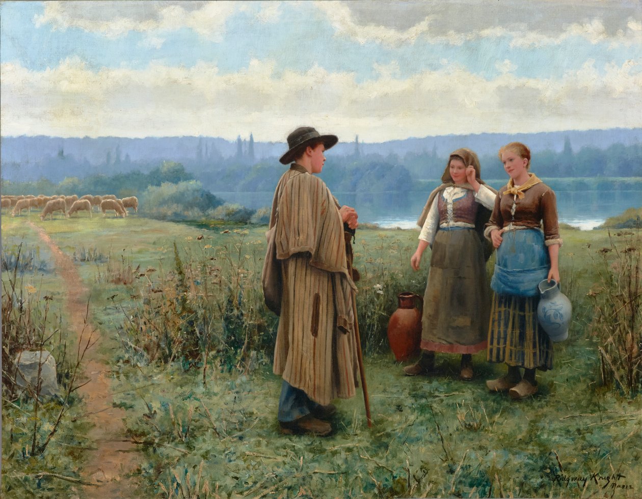 En ledig stund 1890 (olja på duk) av Daniel Ridgway Knight