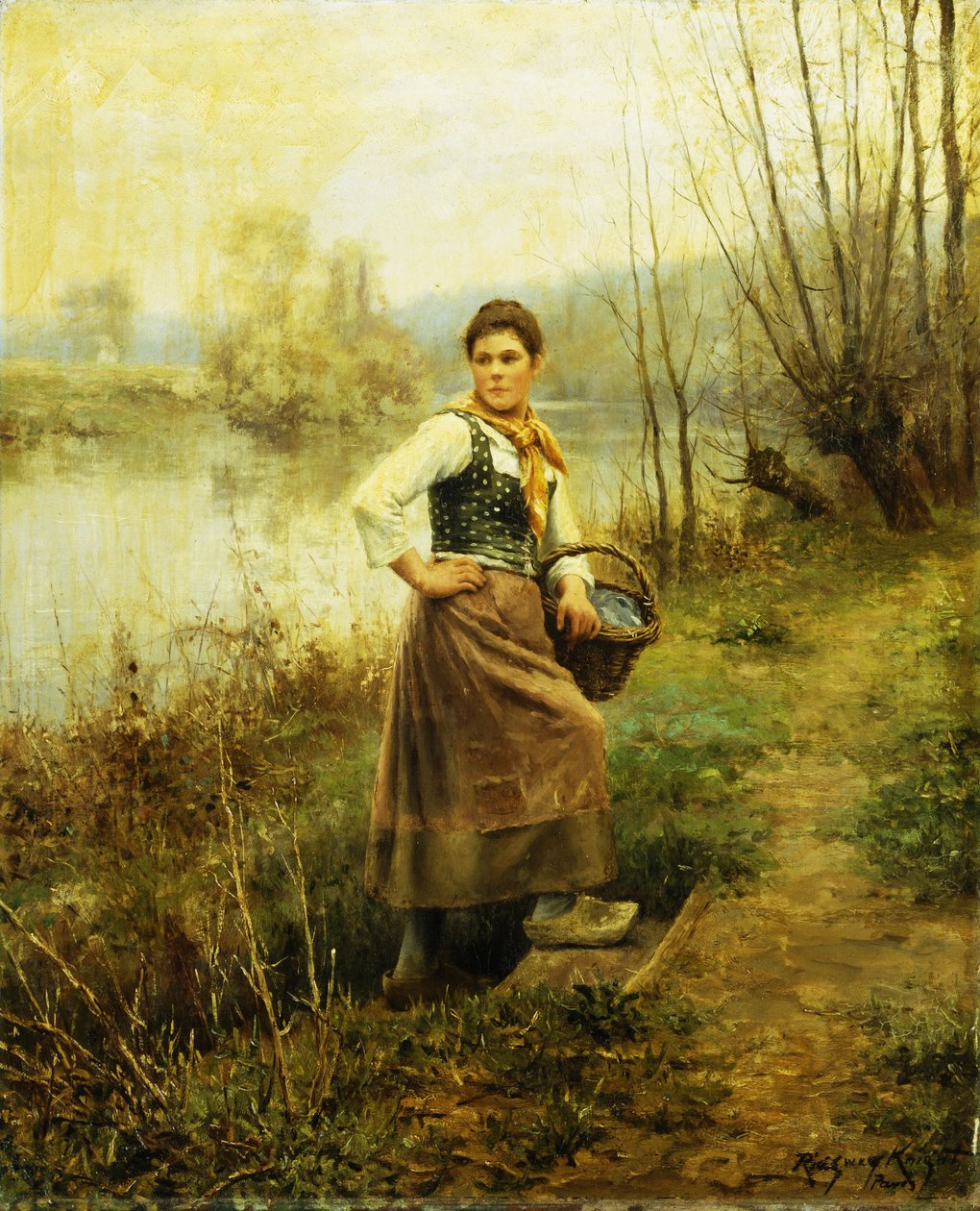 Country Girl, av Daniel Ridgway Knight