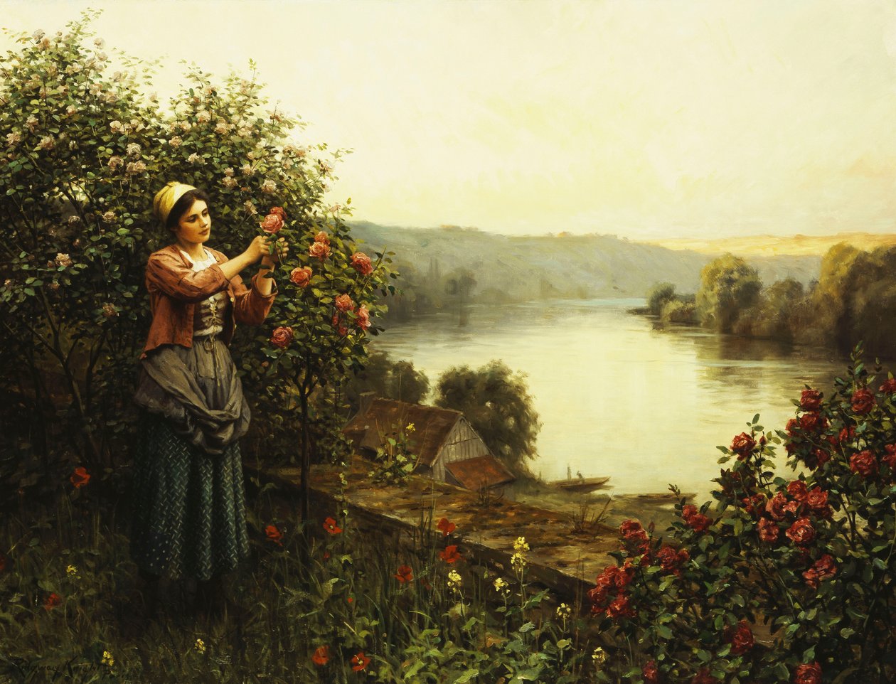 Sommaren blommar, av Daniel Ridgway Knight