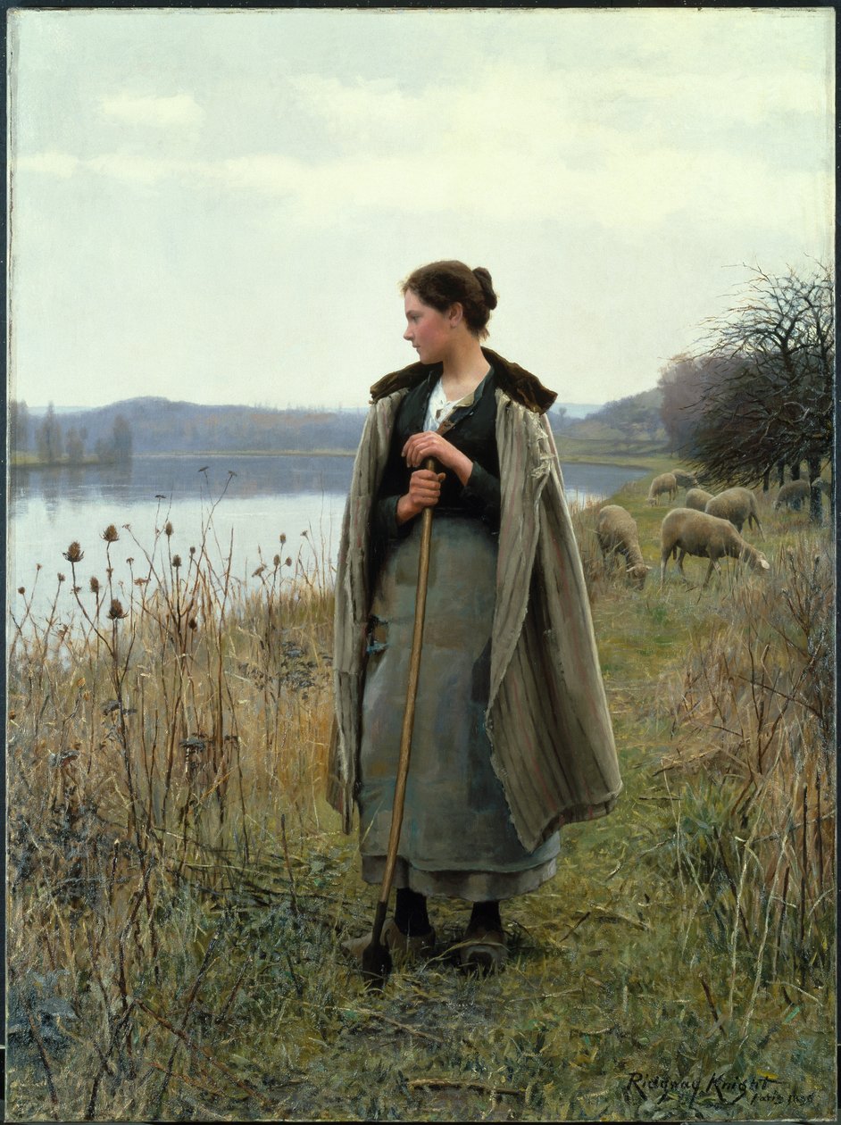 Herdinnan, 1896 av Daniel Ridgway Knight