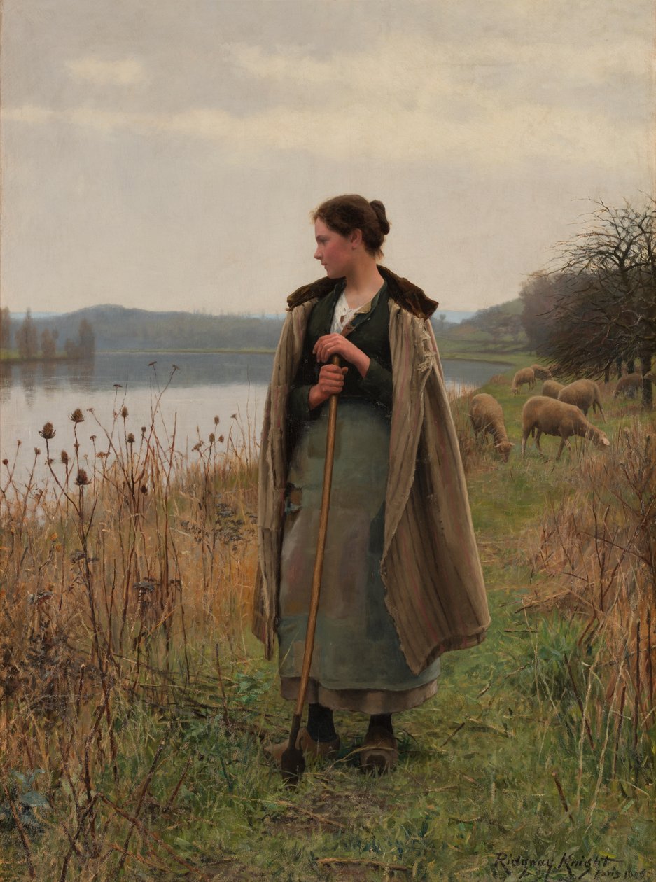 Herdinnan av Rolleboise av Daniel Ridgway Knight