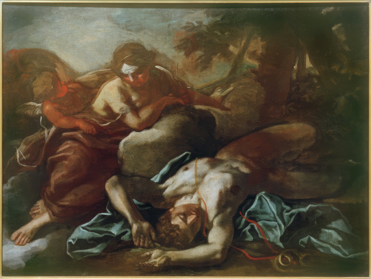 Venus beklagar Adonis död av Daniel Seiter