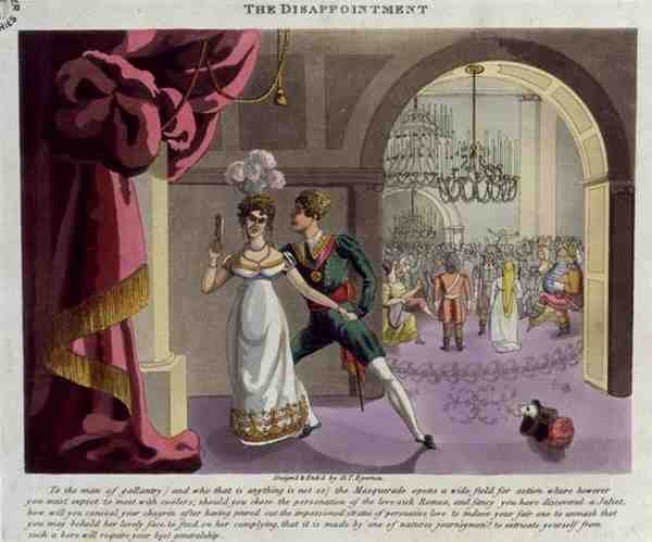 The Disappointment, etsat av konstnären, ca 1820-talet (färgad etsning) av Daniel Thomas Egerton