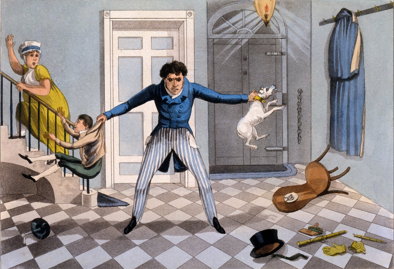 Unfeelingness - Råd till en man om hur man kan släppa sitt humör på de minst skyldiga, från serien "The Necessary Qualifications of a Man of Fashion" av Daniel Thomas Egerton