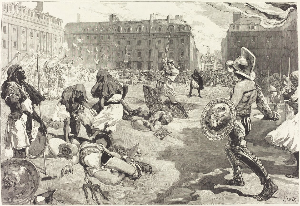 Rennes festival. Den stora romerska kavalkaden, 18831890. av Daniel Urrabieta Vierge