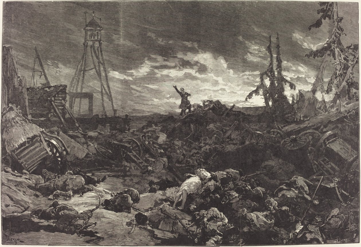 Michel Strogoff vid Théâtre du Chatelet, 1880. av Daniel Urrabieta Vierge