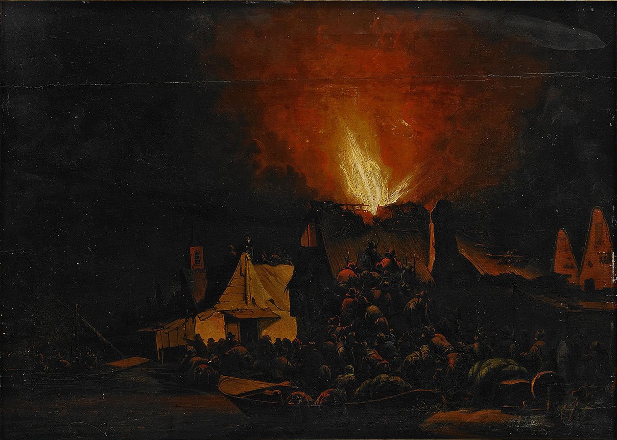 Nattbrand, 1660 av Daniel Vosmaer