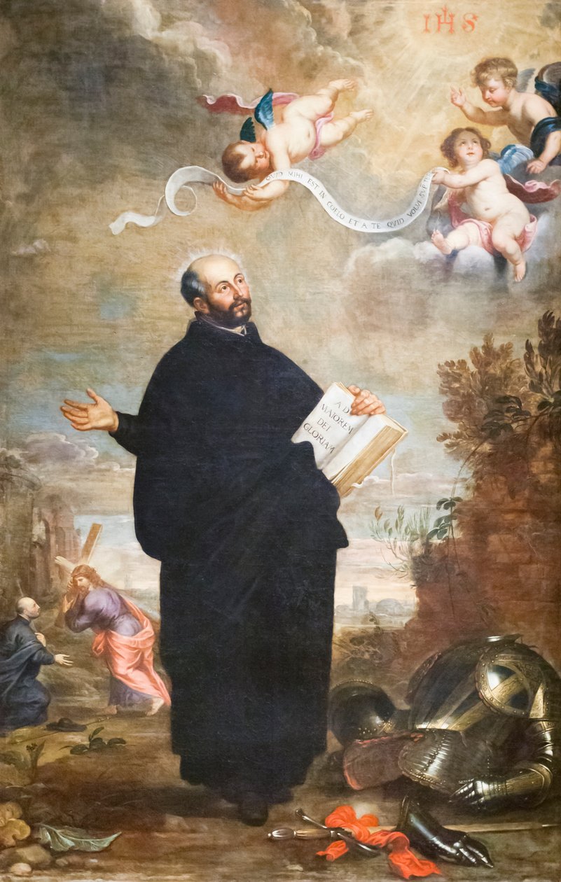 Sankt Ignatius av Loyola (olja på duk) av Daniel & Wildens Jan (1586 1653) Seghers