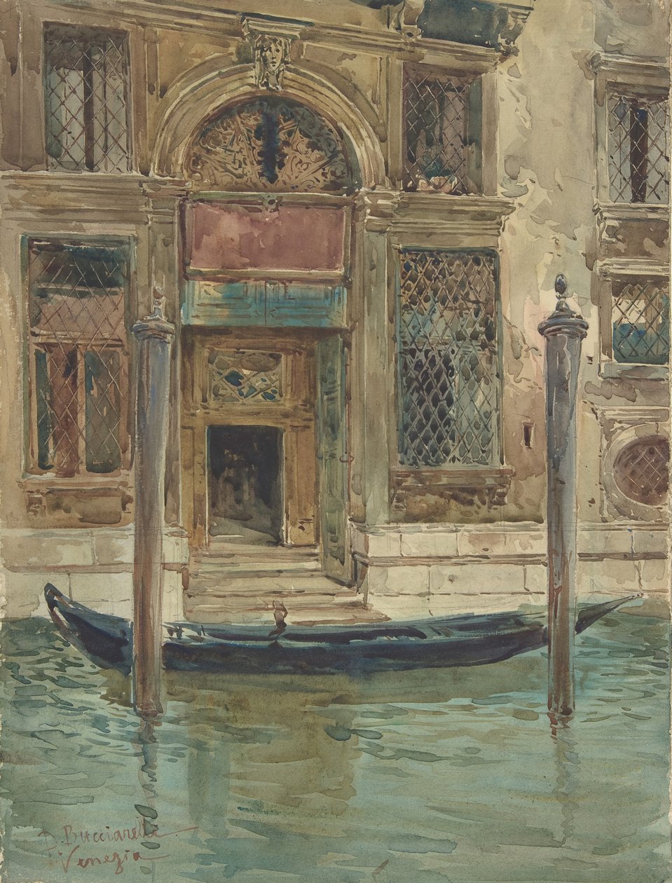 Portalen till ett venetianskt palats, 1839-1911. av Daniele Bucciarelli
