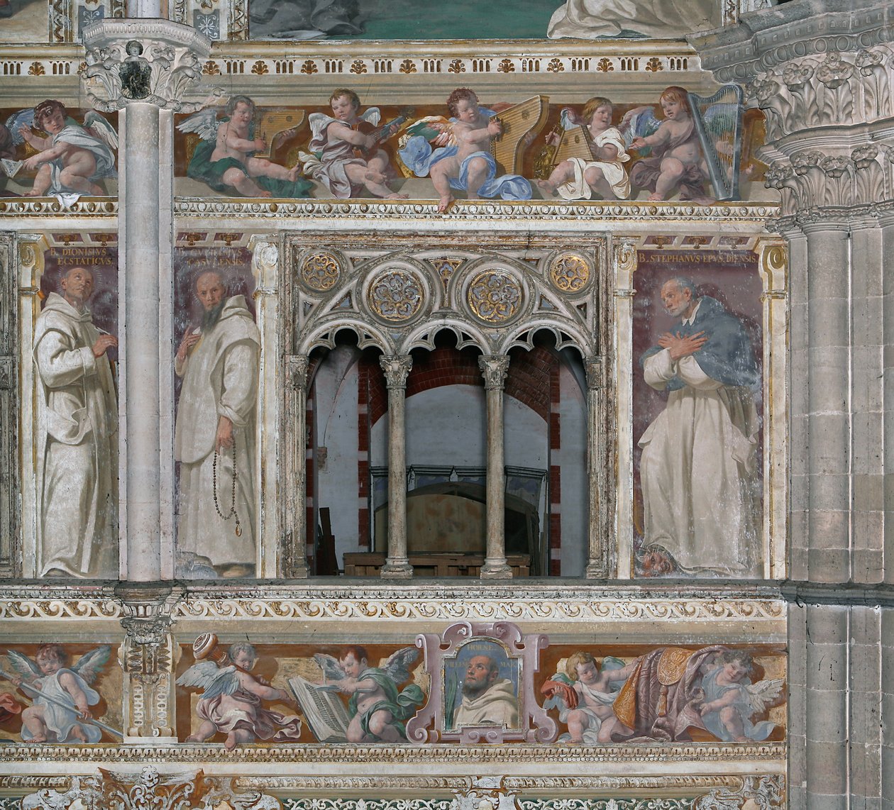 Saints (fresk) av Daniele Crespi